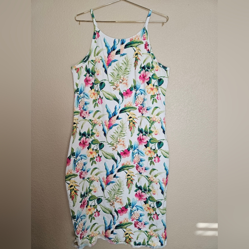 Tropicalia Denim Midi Dress